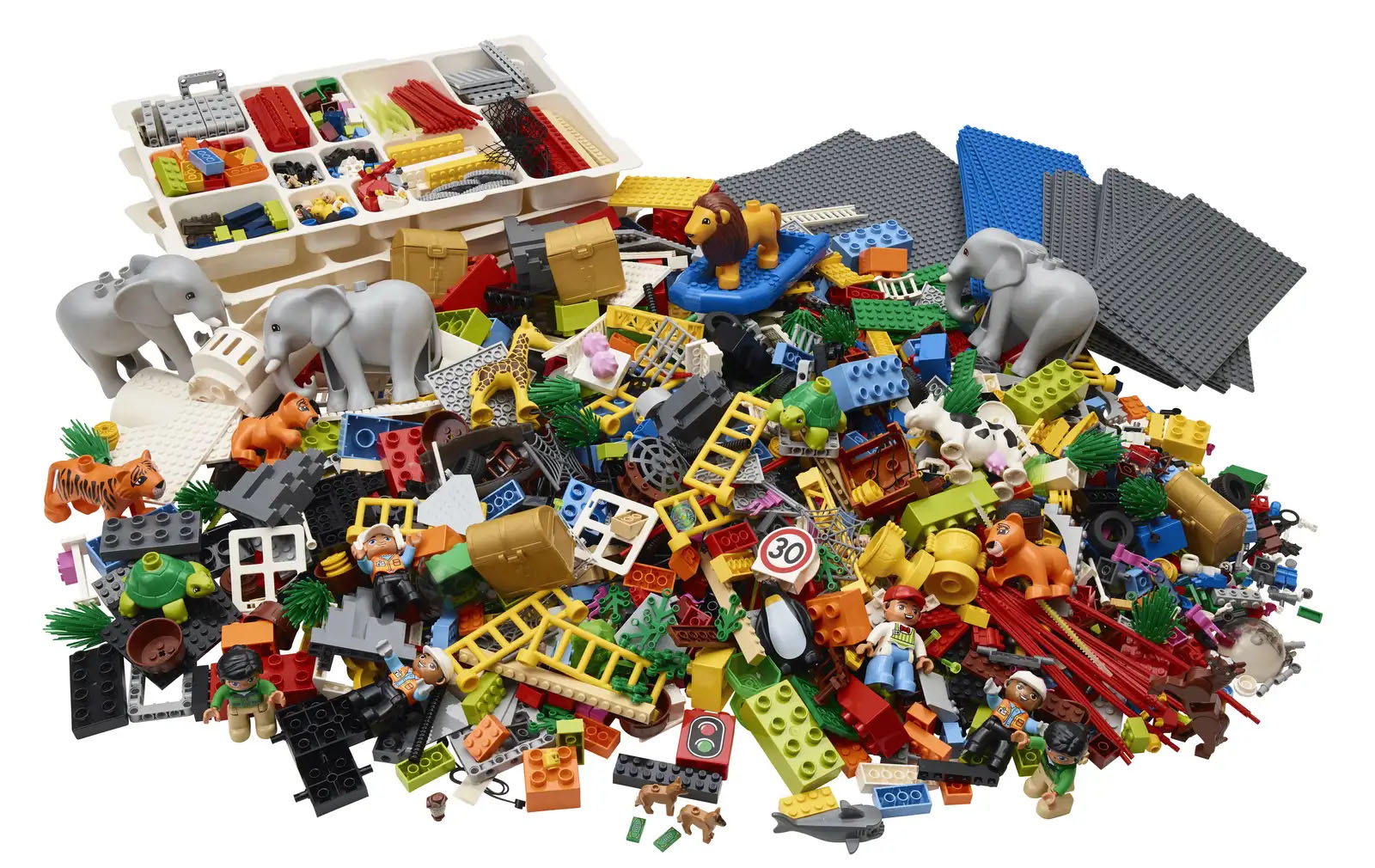 Lego , krajina, figurky, kostičky