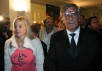 Sharon Stone a Jiří Bartoška na KVIFF 2005 - foto: Herminapress.cz
