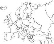 Slepá mapa Evropy