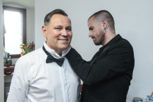 Janis Sidovský, Pavel Vítek, svatba