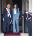 Princezna Kate s italským prezidentem. 