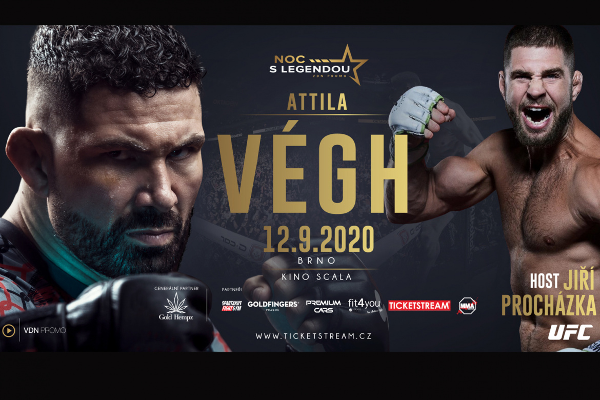 Brno zažije v září MMA svátek. Attila Végh a Jiří Denis Procházka se sejdou na jednom pódiu! 