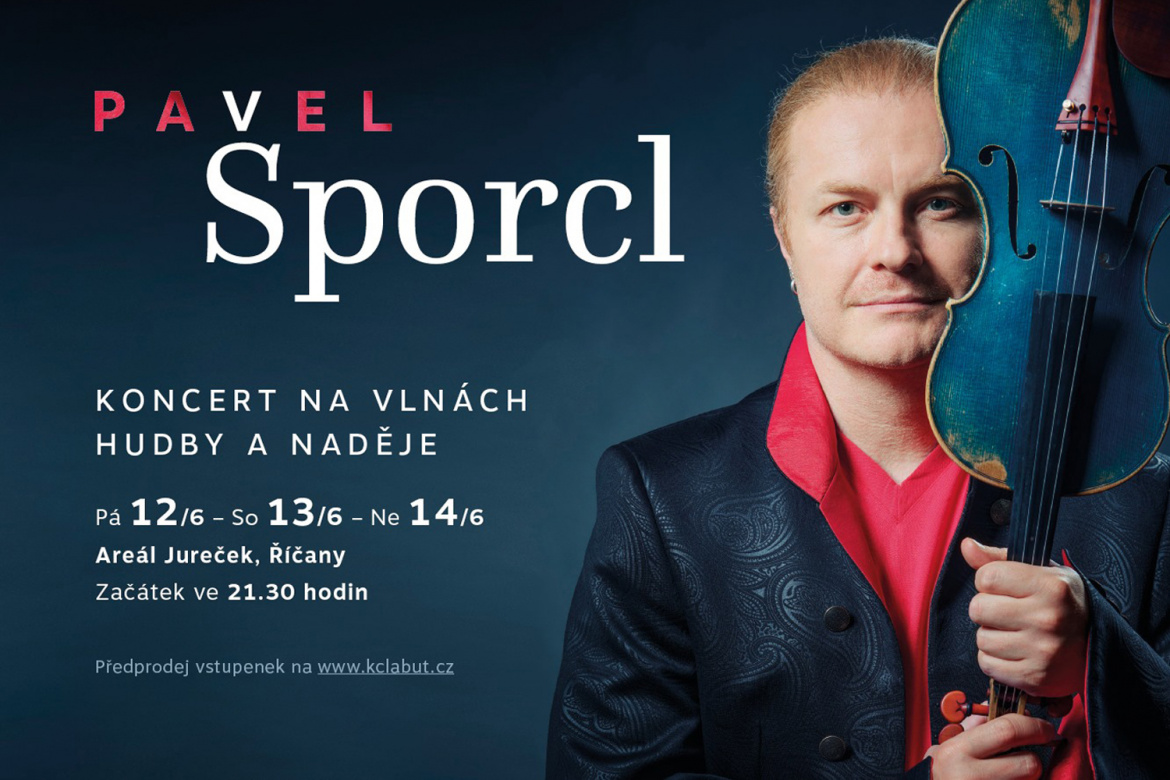 Pavel Šporcl zahraje z hladiny rybníka v Říčanech největší koncerty od začátku karantény