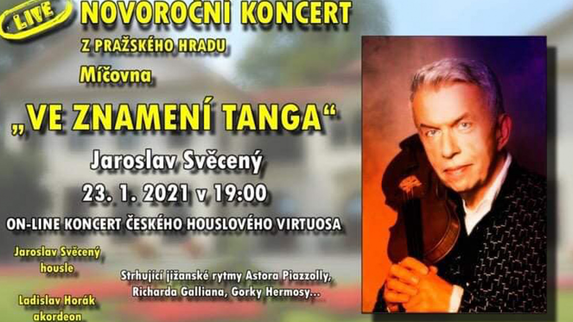 On-line koncert: Podlehněte kouzlu tanga houslisty Jaroslava Svěceného 