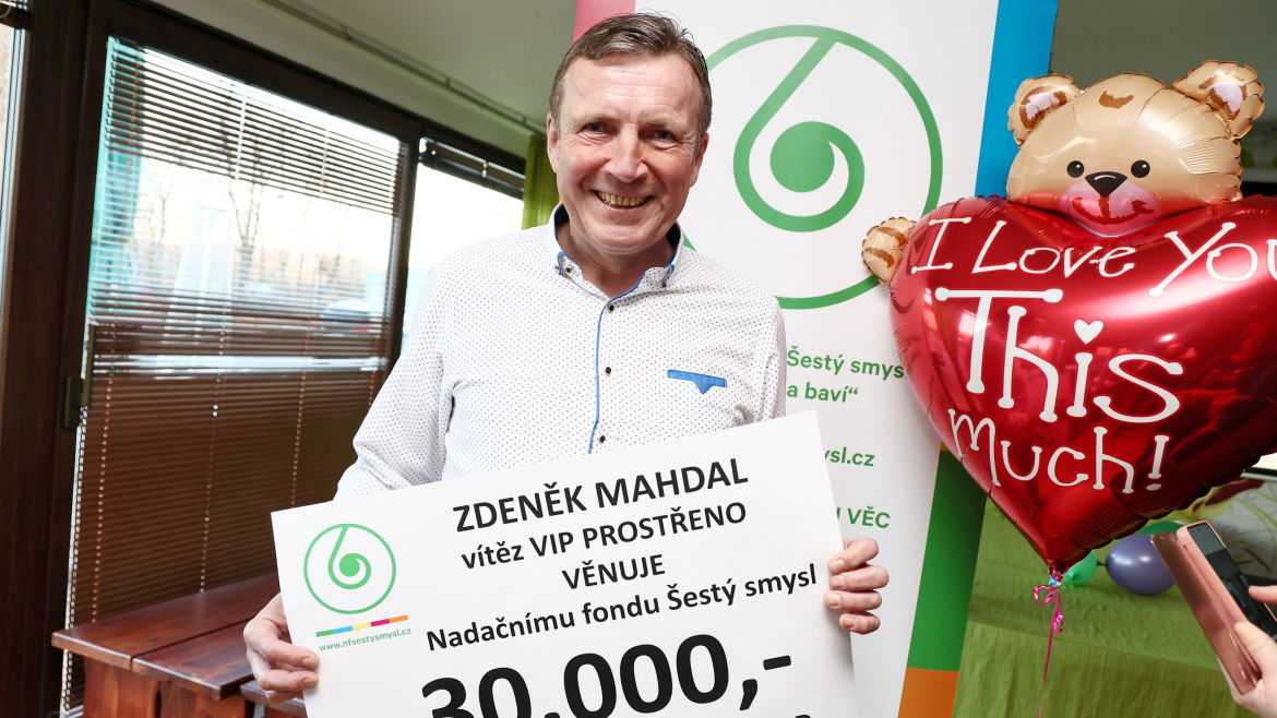 Zdeněk Mahdal v Prostřenu „vykuchtil“ 30 tisíc. Výhru věnoval nemocné holčičce