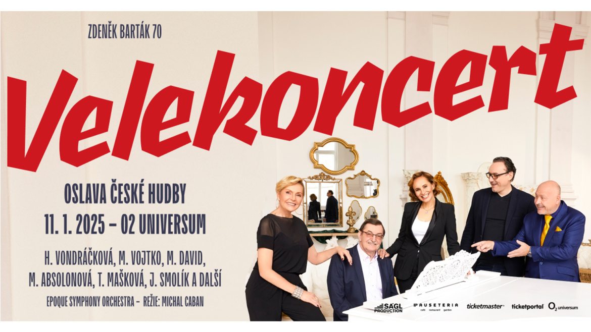 Rychlá soutěž o 3x 2 vstupenky na Velekoncert s hity Zdeňka Bartáka