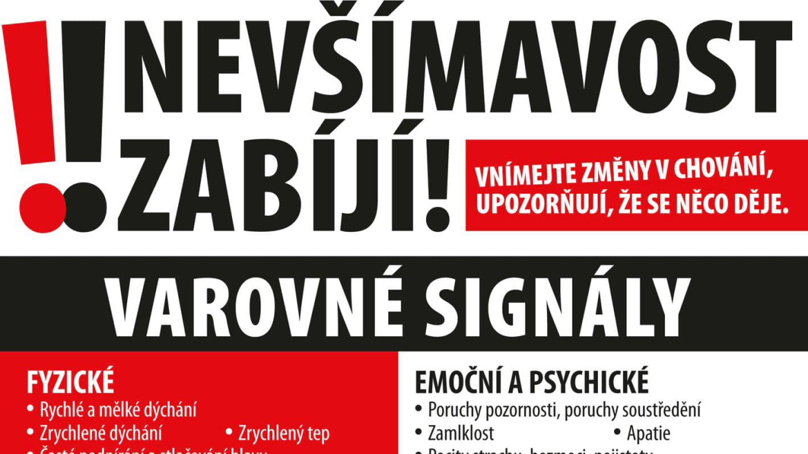 Za sklem o.s. startuje osvětovou kampaň Nebuďme lhostejní