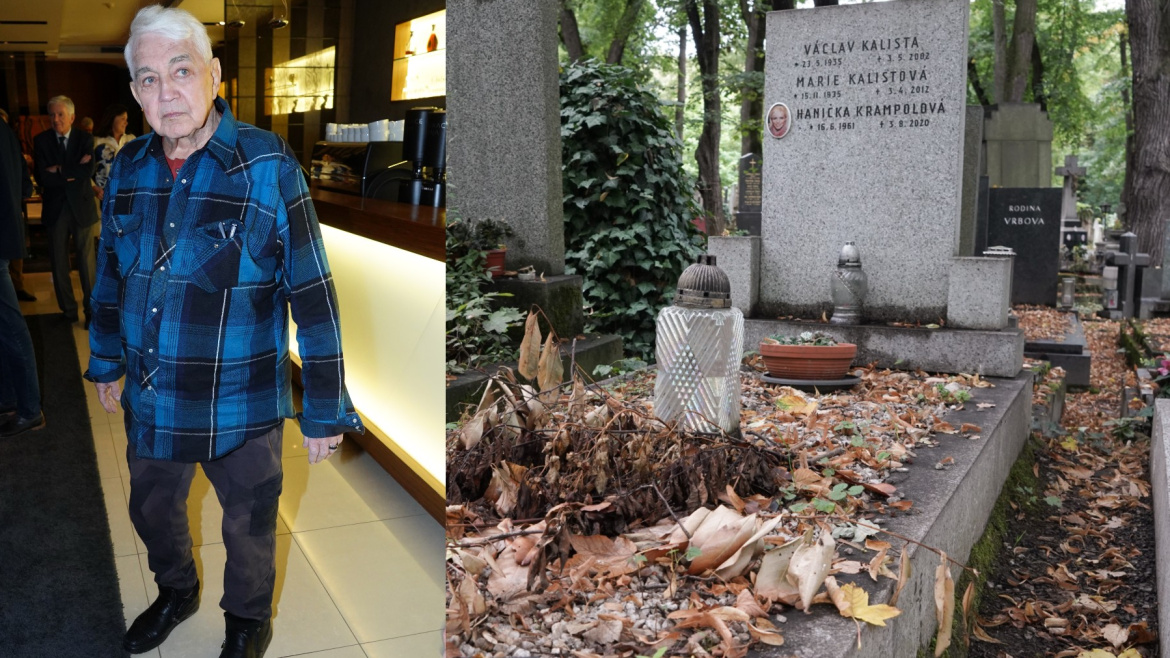 Jiří Krampol by plakal: Hrob Haničky po jeho smrti chátrá a zarůstá nezájmem